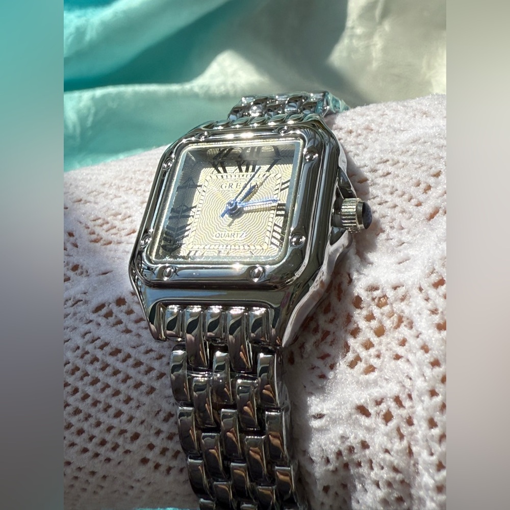 Panthere Classic Rectangle Stainless Steel Silver - Picture 4 of 15